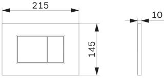Клавиша смыва Am.Pm ProC S белый I070201